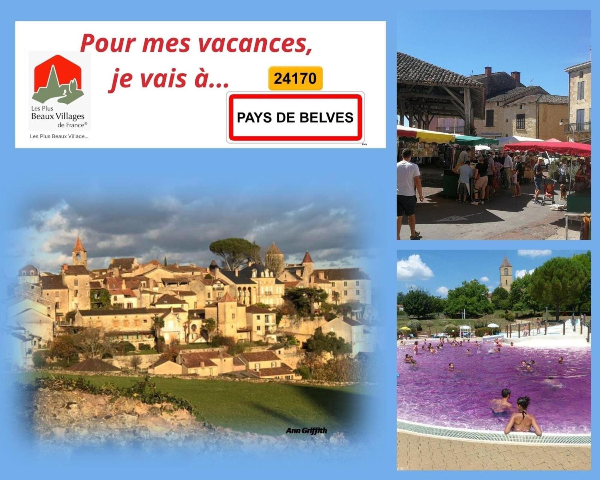 Au Lilas Rose Maison Entre Campagne Et Village Belves Bagian luar foto